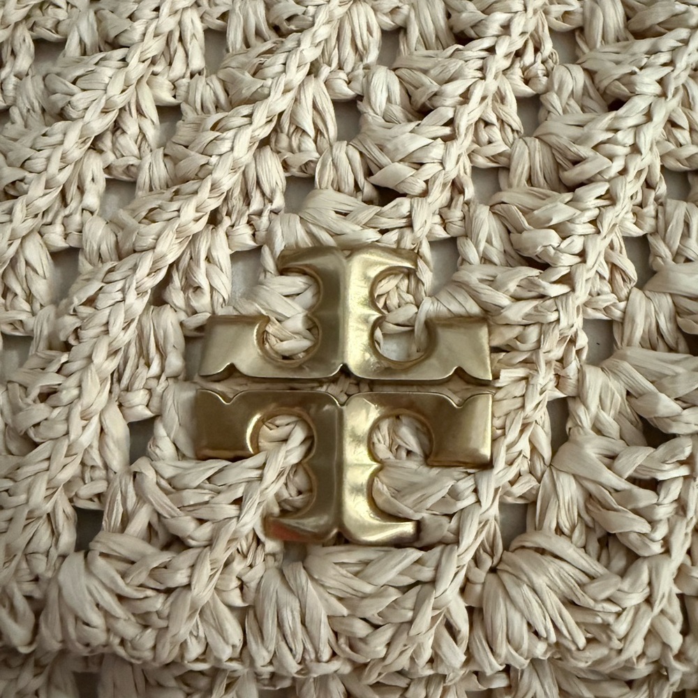 Tory Burch Beige Woven Shoulder Bag - Picture 7 of 8